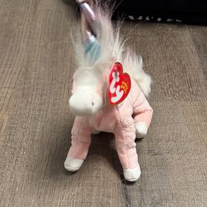 Ty Pastel Unicorn Plush with Shimmering Horn